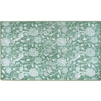 Kalini Floral Green Washable Rug
