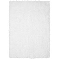 White Washable Shag Rug