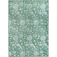 Kalini Floral Green Washable Rug