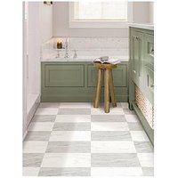 Floor Pops Pack Of 10 Bonneville Beige Marble Peel & Stick Floor Tiles